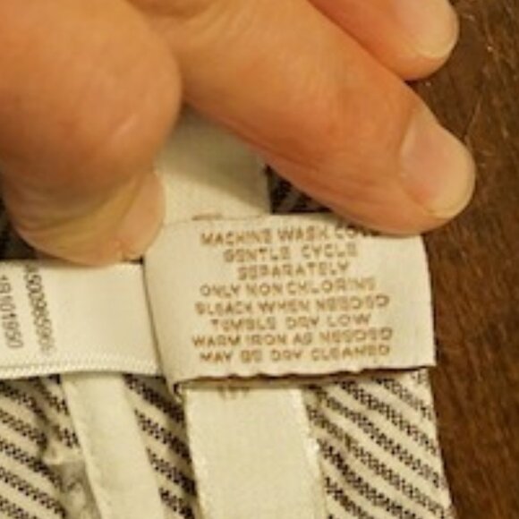 Chico's Women's Striped Linen Pants - Picture 7 of 10